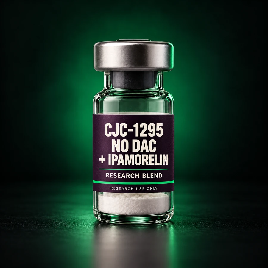 cjc-1295-no-dac-plus-ipamorelin — illustrative research vial