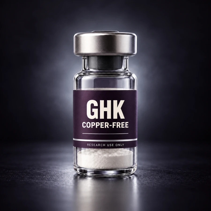 GHK (Copper-Free) — illustrative research vial