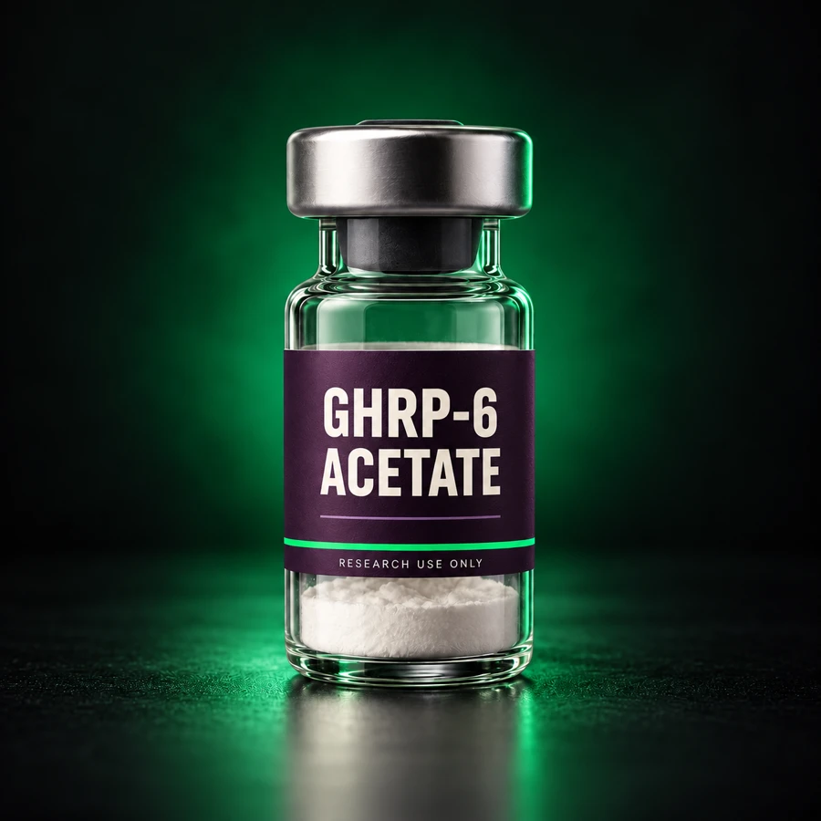 GHRP-6 Acetate — illustrative research vial