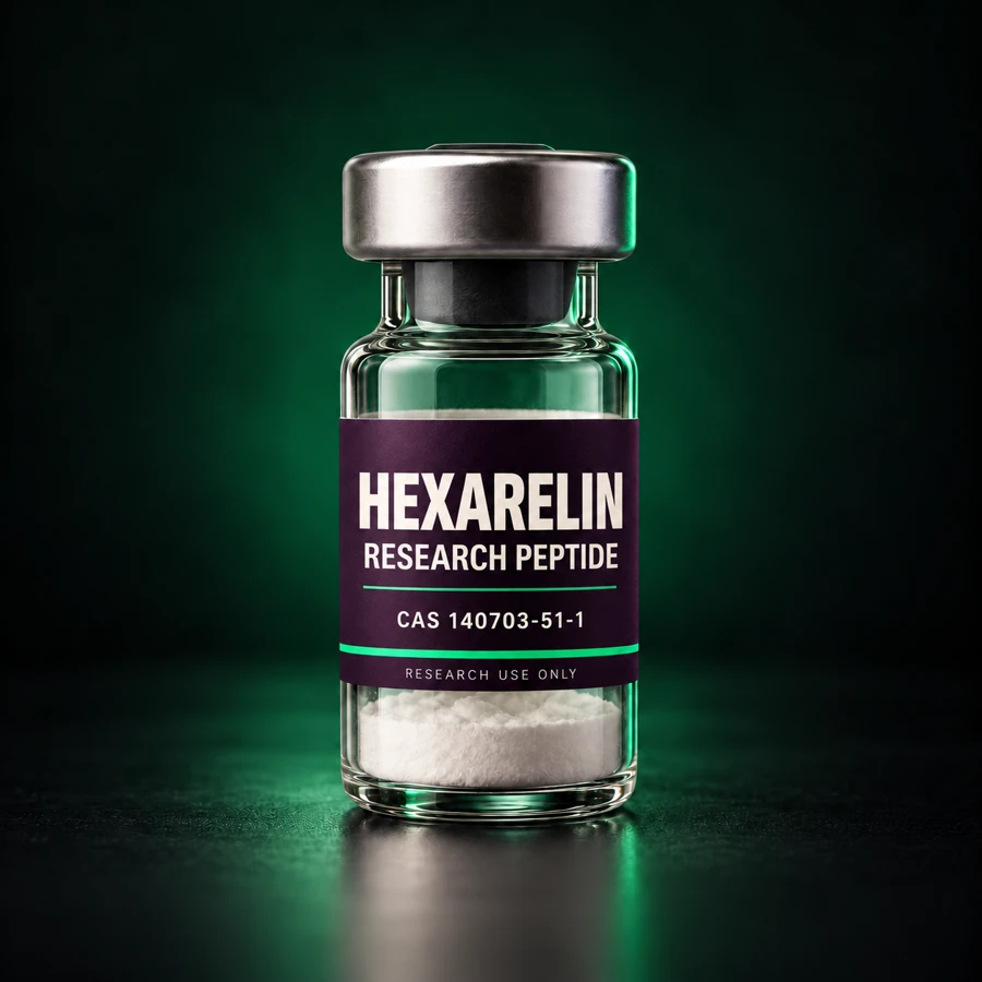 Hexarelin — illustrative research vial