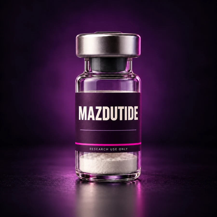 Mazdutide — illustrative research vial