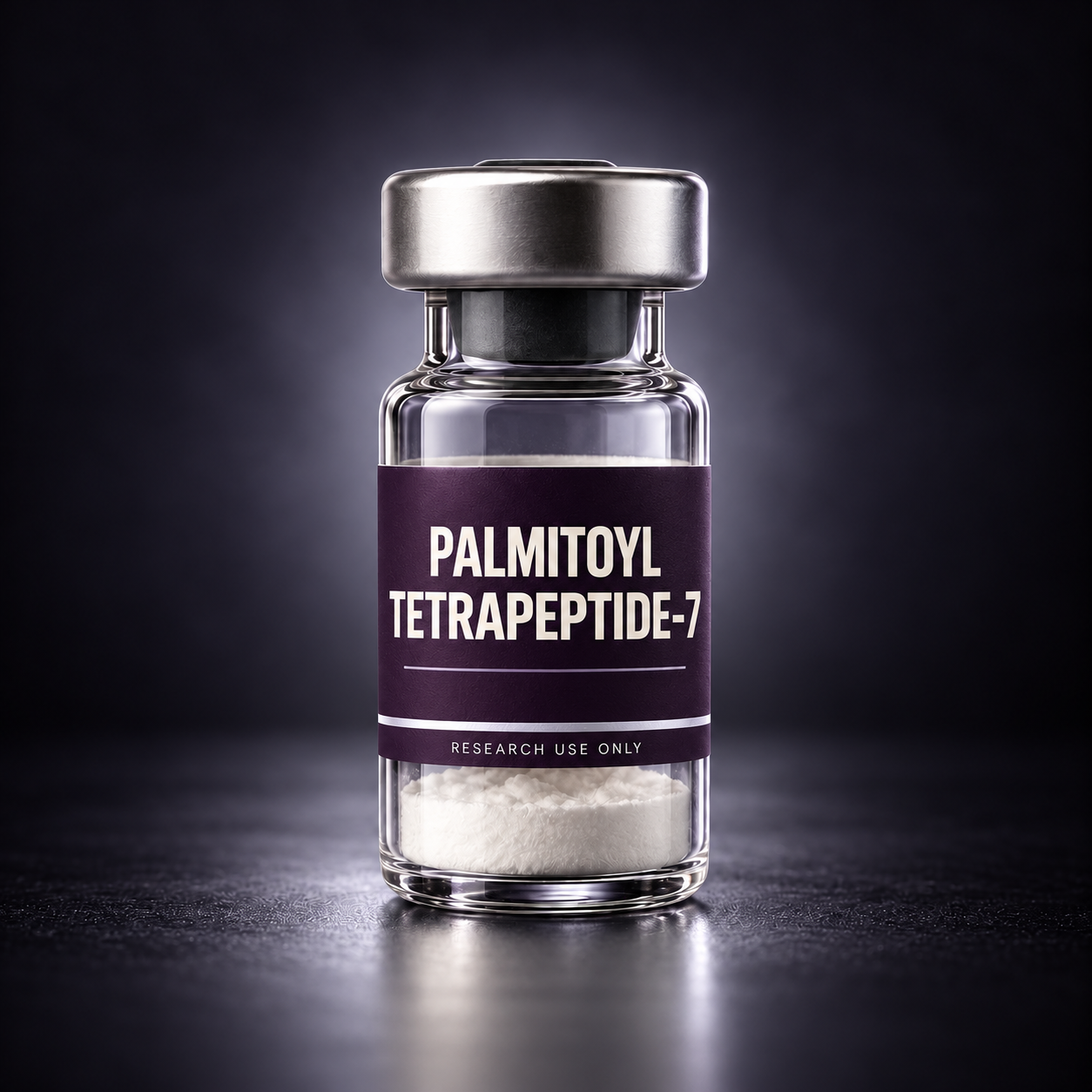 Palmitoyl Tetrapeptide-7 — illustrative research vial